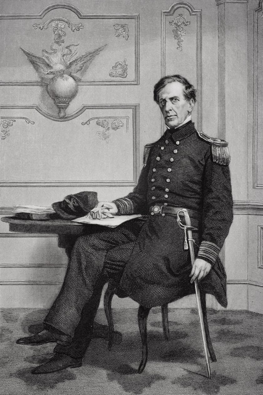 Charles Wilkes (1798-1877) portréja alkotó: Alonzo Chappel