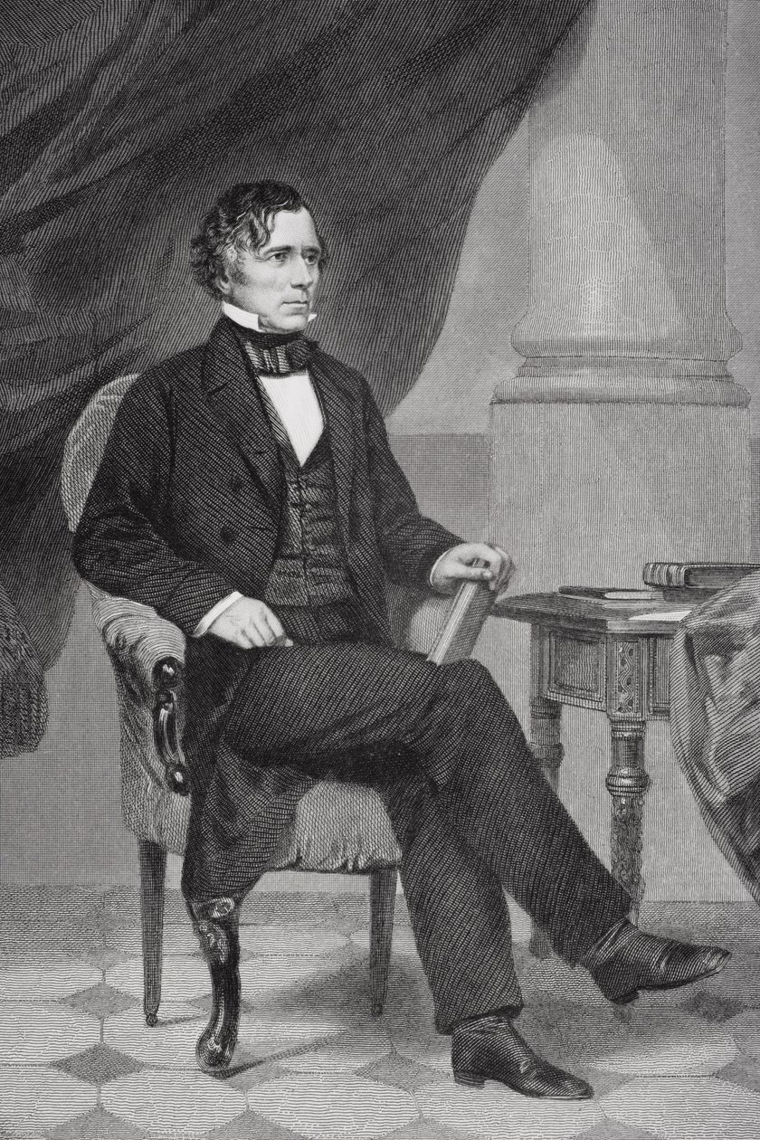 Franklin Pierce (1804-69) portréja alkotó: Alonzo Chappel
