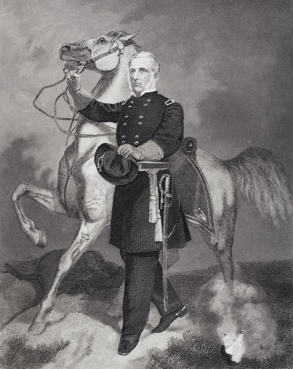 James Samuel Wadsworth tábornok (1807-64) portréja (litográfia) alkotó: Alonzo Chappel