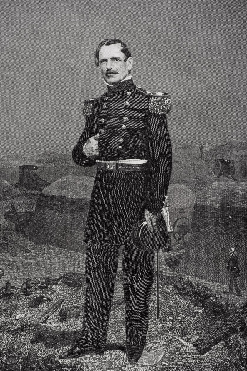 James Shield tábornok portréja alkotó: Alonzo Chappel