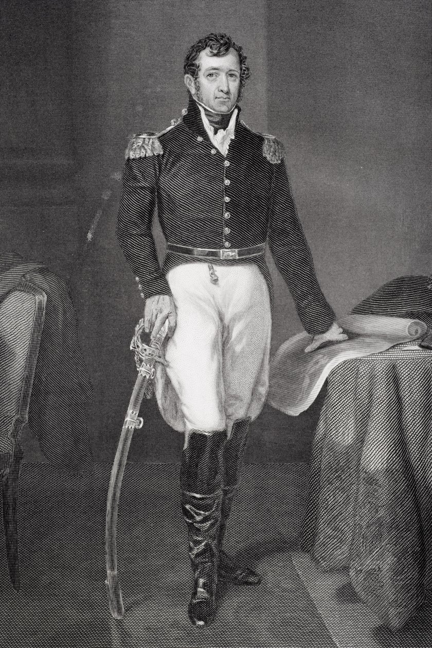 Jacob Brown portréja (1775-1828) alkotó: Alonzo Chappel