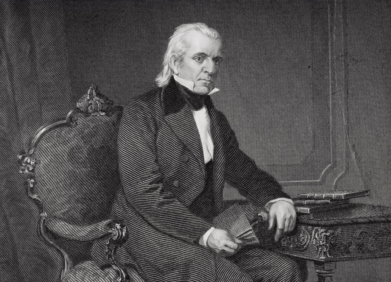 James Knox Polk (1795-1849) portréja (254670 részlet) alkotó: Alonzo Chappel