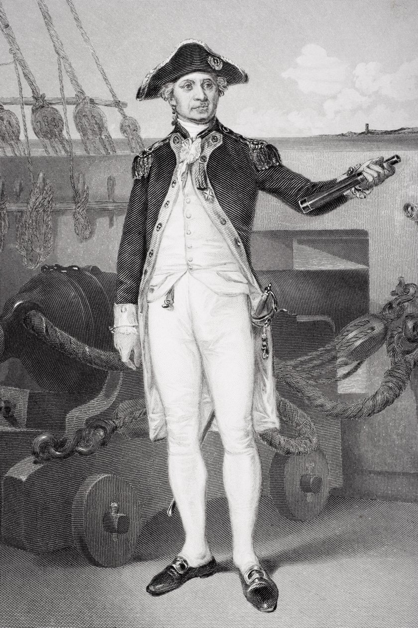 John Paul Jones (1742-92) portréja alkotó: Alonzo Chappel