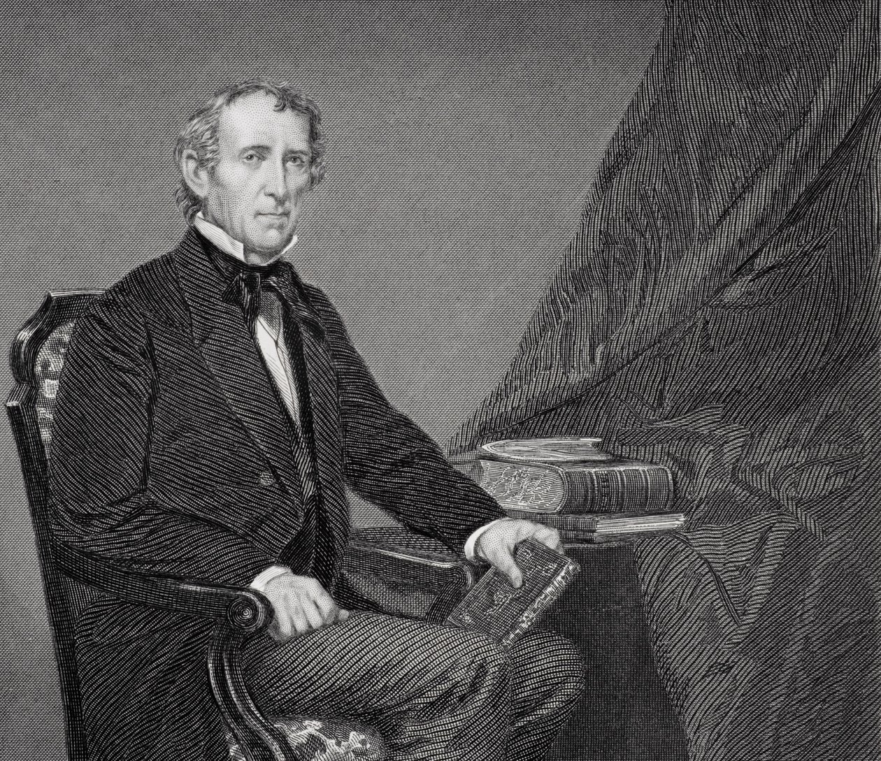 John Tyler (1790-1862) portréja (254657. részlet) alkotó: Alonzo Chappel