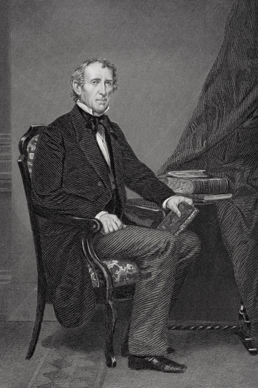 John Tyler (1790-1862) portréja (részleteket lásd 254658) alkotó: Alonzo Chappel