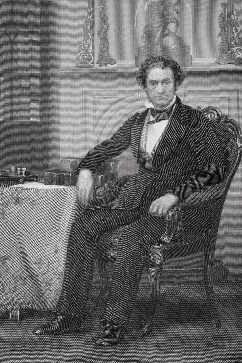 Rufus Choate (1799-1859) portréja (litho) alkotó: Alonzo Chappel