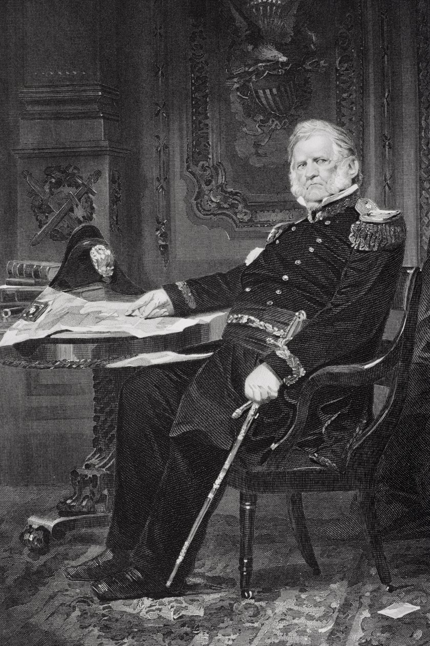 Winfield Scott (1786-1866) portréja alkotó: Alonzo Chappel