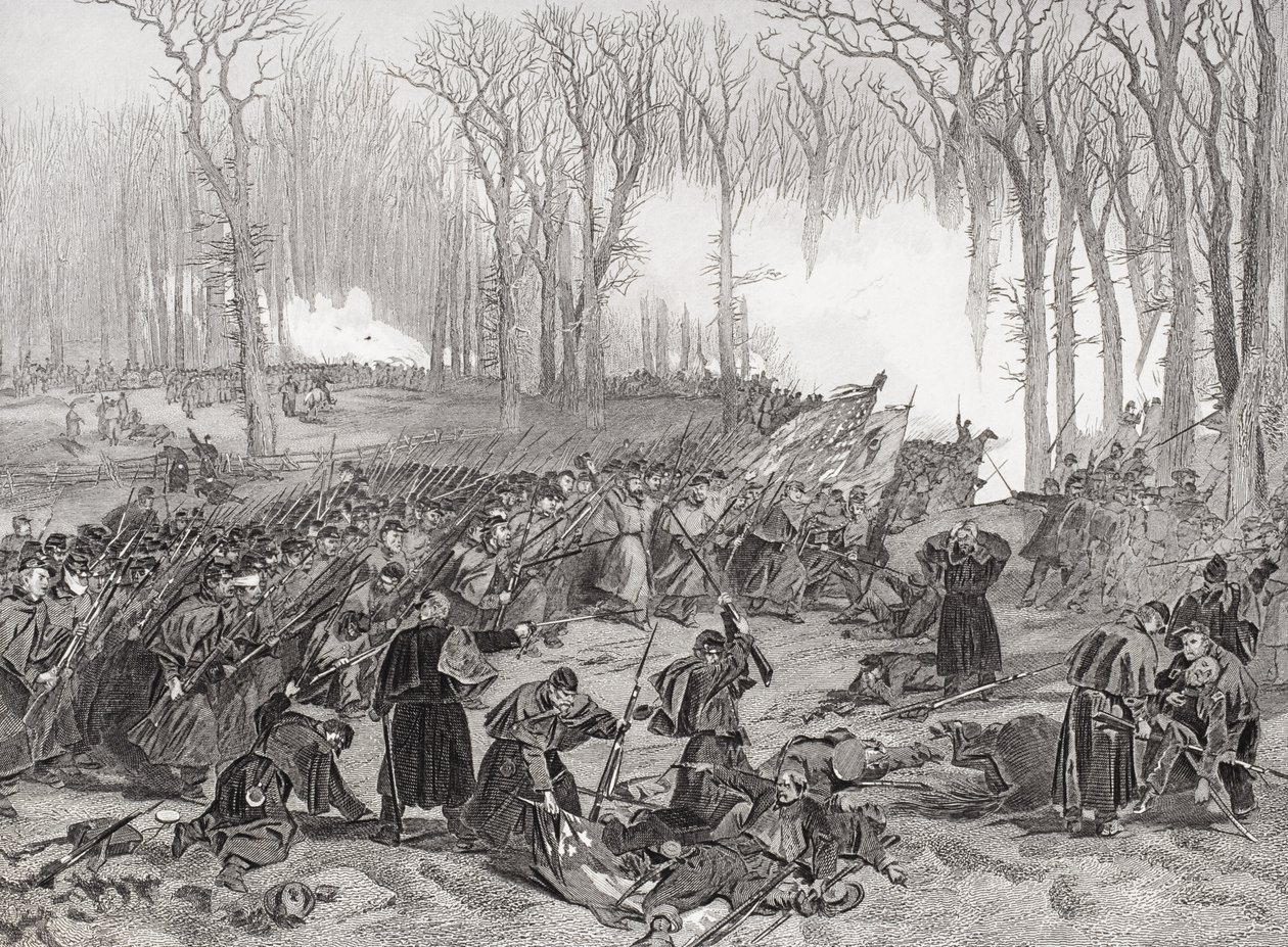 A malom-patak menti csata, Kentucky, 1862 alkotó: Alonzo Chappel
