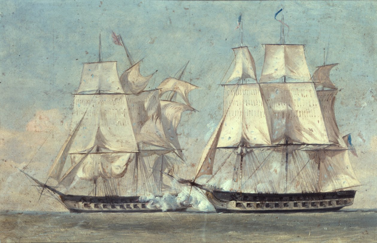Csata az Egyesült Államok és a macedónok között, 1812. október 25., 1859. alkotó: Alonzo Chappel