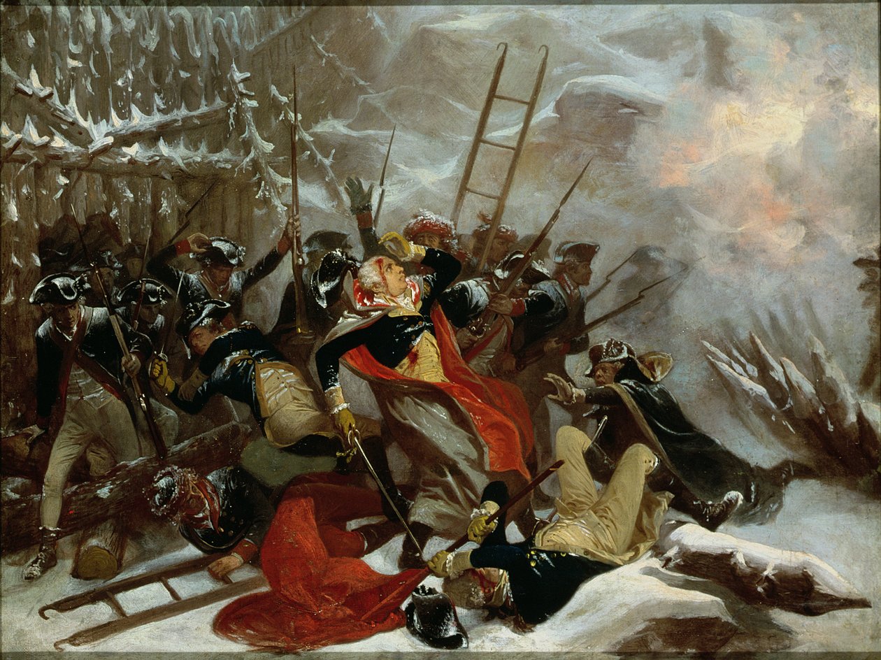 Richard Montgomery tábornok 1775. december 31-én halt meg alkotó: Alonzo Chappel