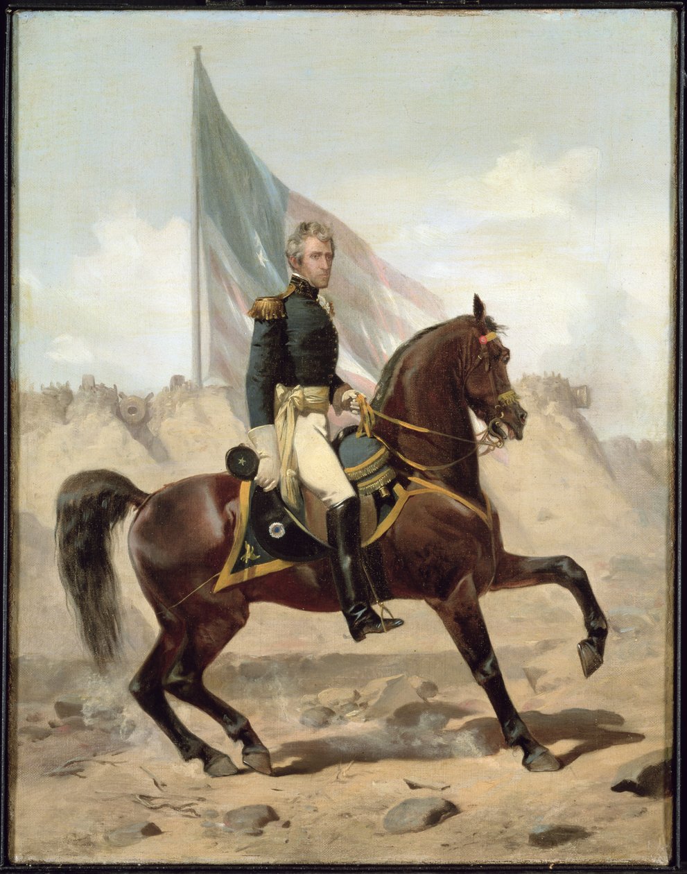 Andrew Jackson tábornok a New Orleans-i csatában alkotó: Alonzo Chappel