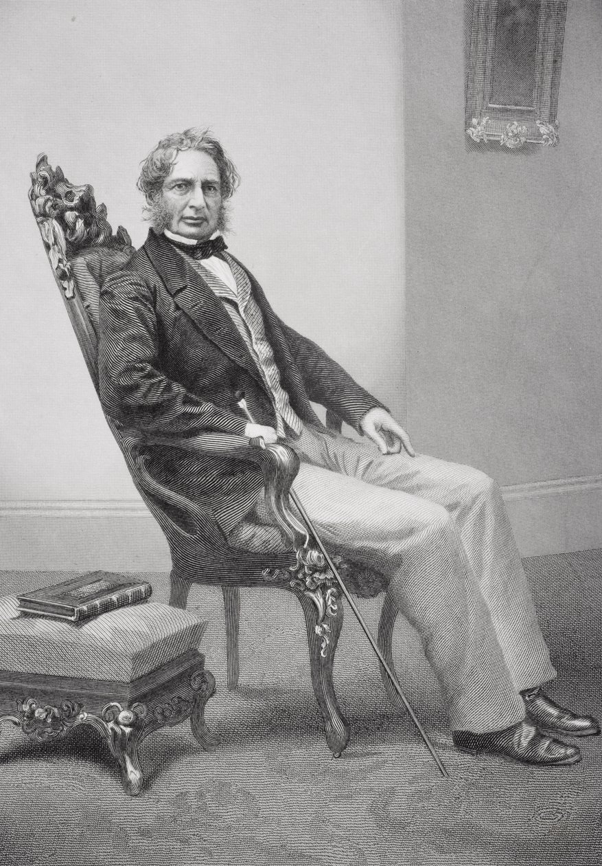 Henry Wadsworth Longfellow (1807-82) portréja alkotó: Alonzo Chappel