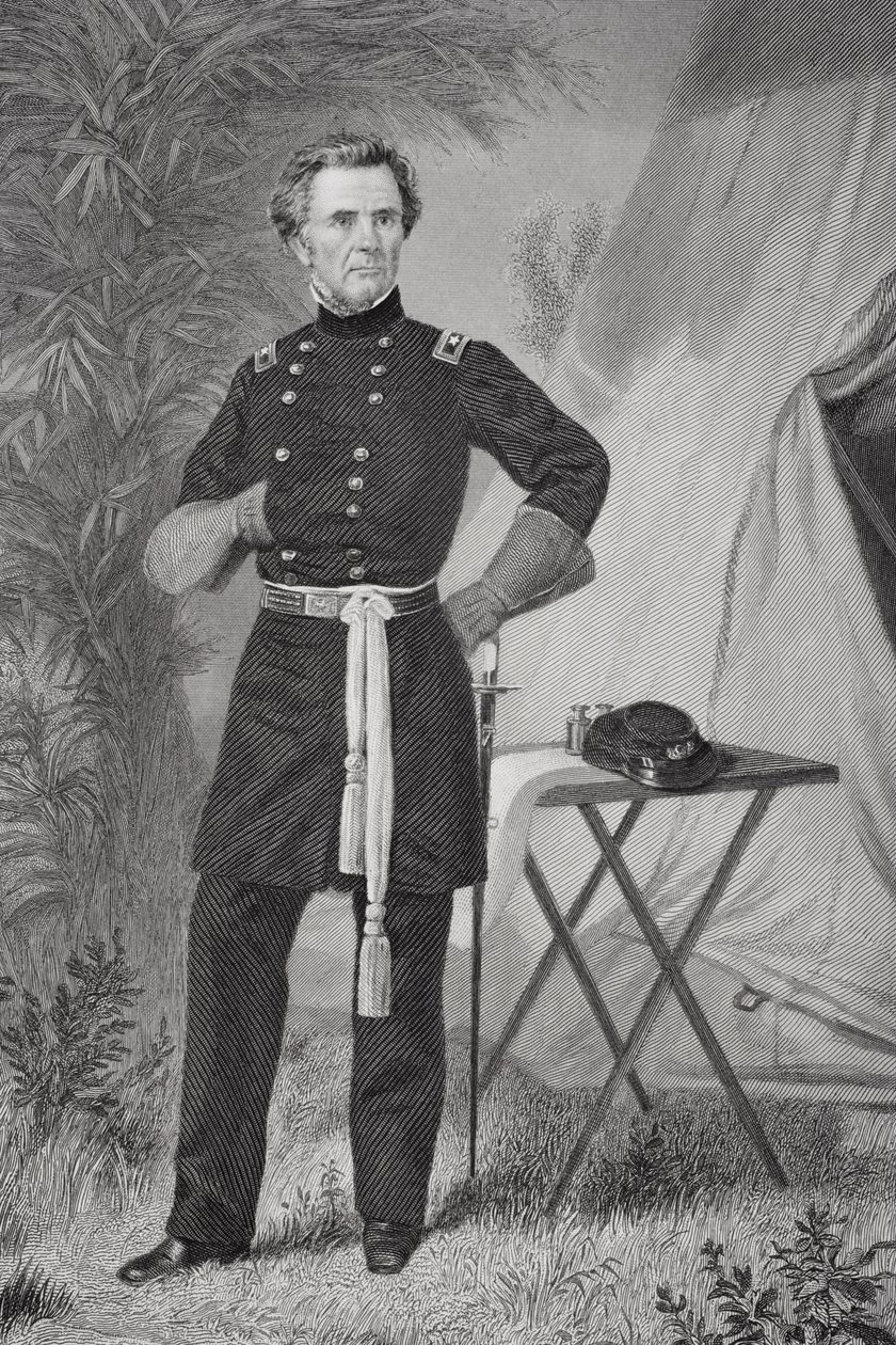 Ormsby MacKnight Mitchel (1809-62) portréja (litho) alkotó: Alonzo Chappel