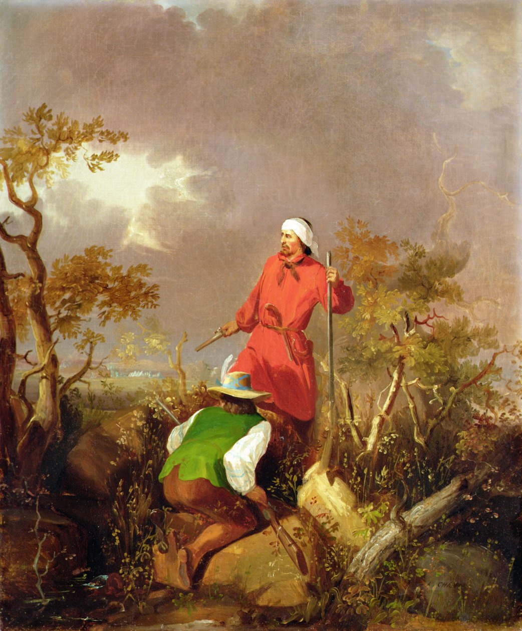 The Frontiersmen (olaj, vászon) alkotó: Alonzo Chappel