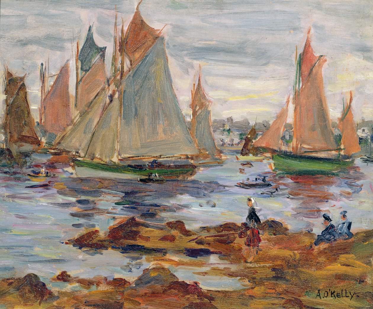 Concarneau kikötője alkotó: Aloysius C. O