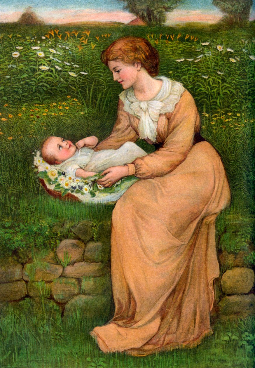 „A százszorszépek ágya”, 1905. alkotó: Alphage Brewer