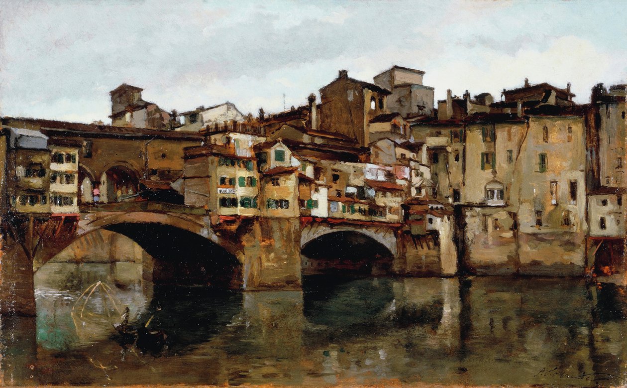 Ponte Vecchio Firenzében alkotó: Alphons Hollaender