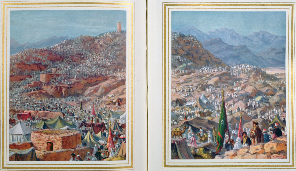 Zarándokok az Arafa-hegyen Dhul-Hijjah 9. napján, 1918 alkotó: Alphonse Etienne Dinet