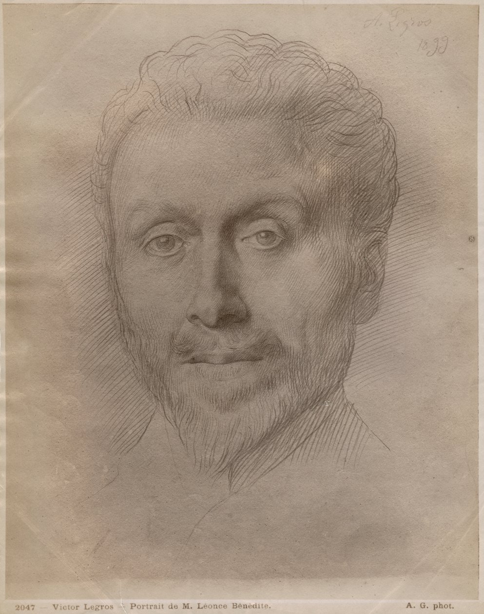 Leonce Benedite, 1899 (ezüstpont papíron) alkotó: Alphonse Legros