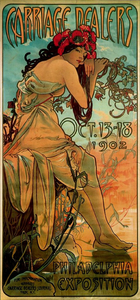 Kocsikereskedők, 1902 alkotó: Alphonse Mucha