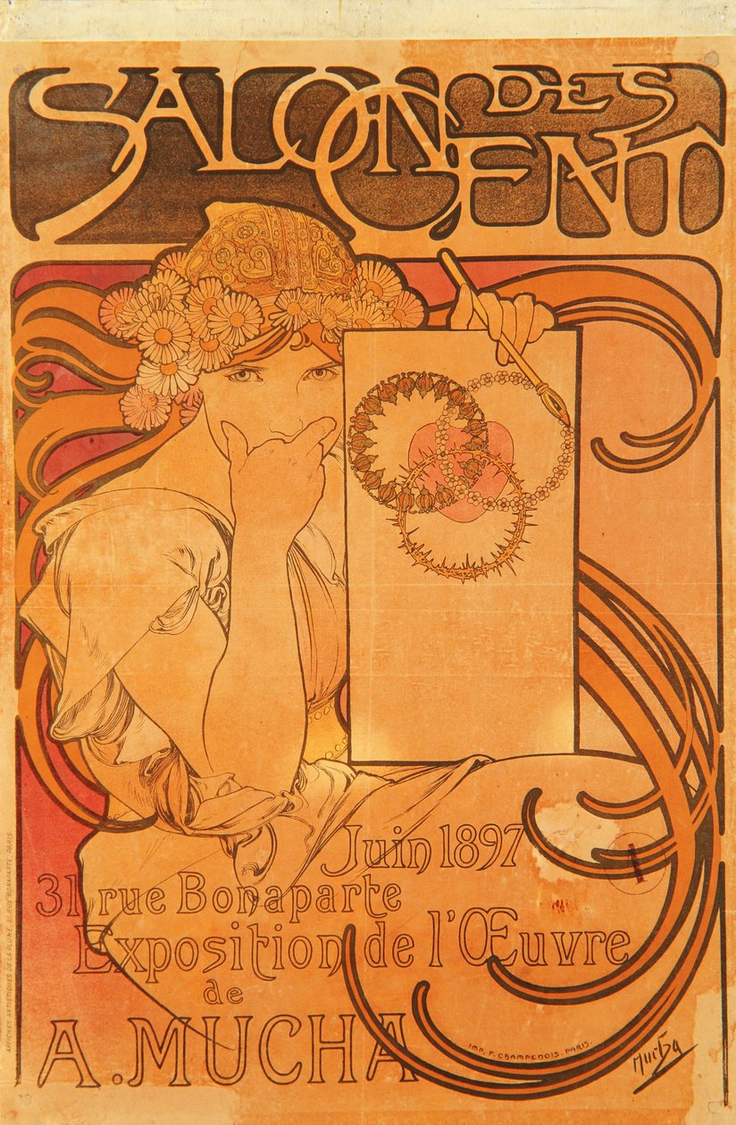 Salon des Cent, 1897 alkotó: Alphonse Mucha