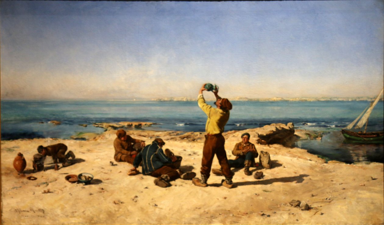 A halászok ebédje alkotó: Alphonse Moutte