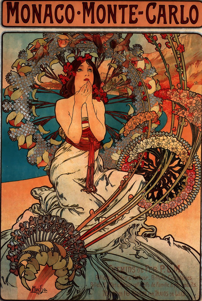 Monaco Monte Carlo alkotó: Alphonse Mucha
