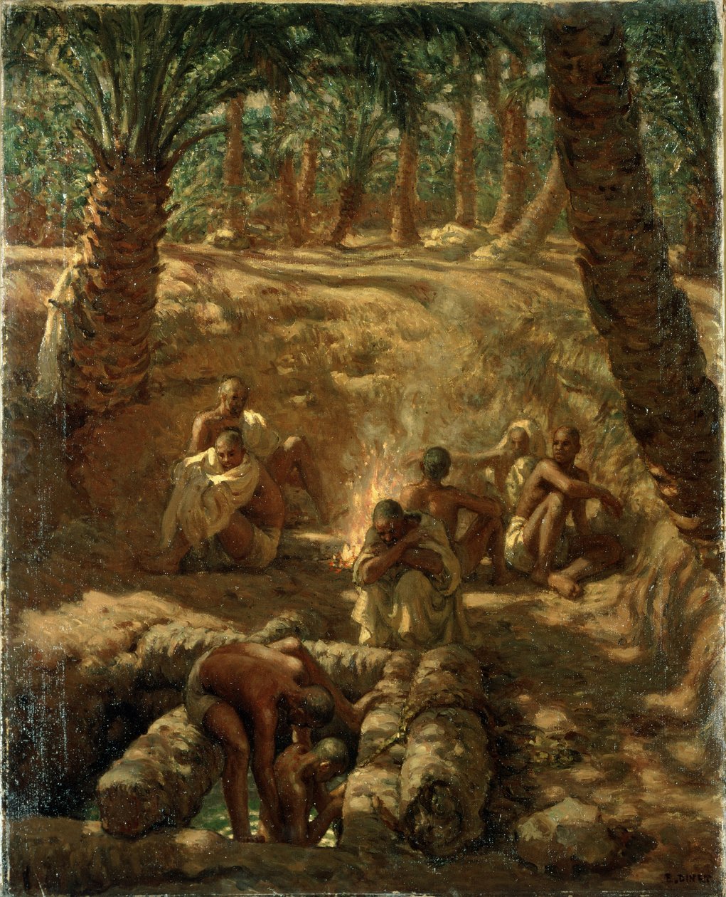 Berberek egy oáziskútnál (olaj, vászon) alkotó: Alphonse Etienne Dinet