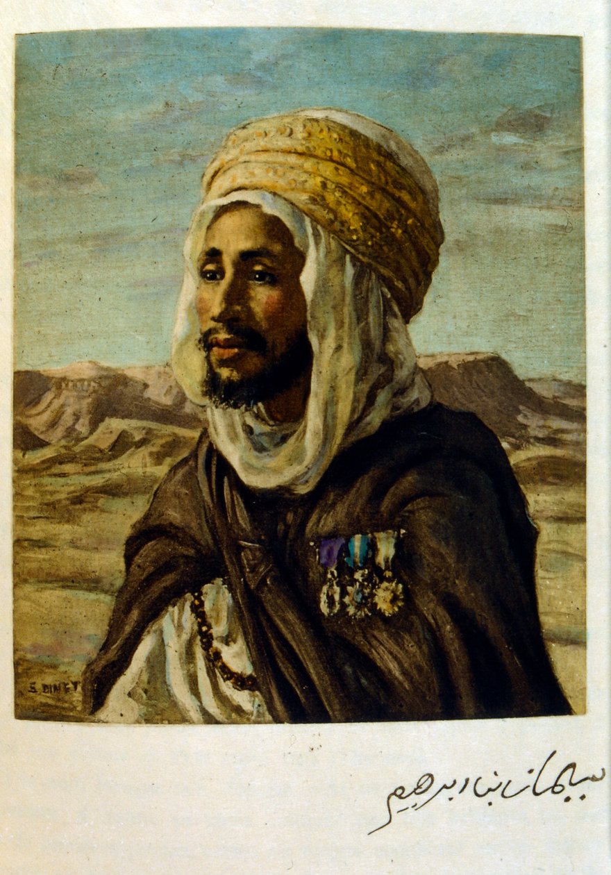 Illusztráció: Dinet az arab élet „Mirages” című darabjából. 1906. Mirages, Scénes De La Vie Arab című filmet Etienne Dinet illusztrálta Silman Ben Ibrahim Bamer kommentárjával. Nasreddine Dinet Alphonse-Étienne Dinet néven született; (1861-1929) francia ke alkotó: Alphonse Etienne Dinet