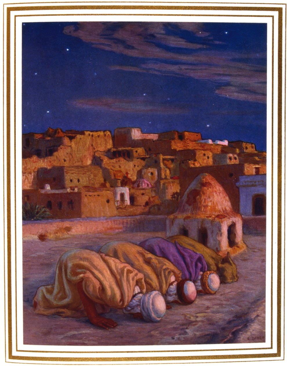 Leborulási ima Leborulás imája, 1918 alkotó: Alphonse Etienne Dinet