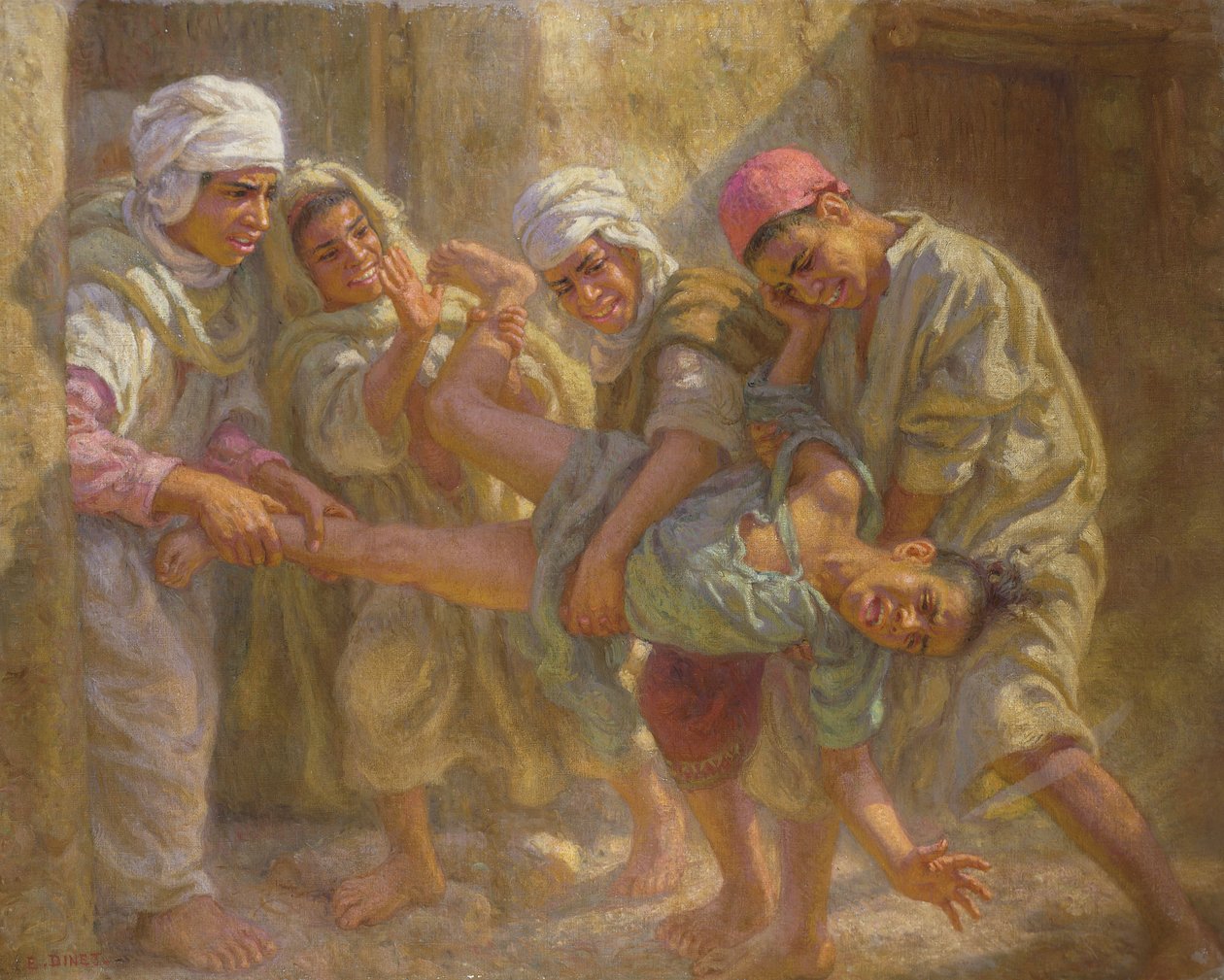 A Korán-iskola elhagyása alkotó: Alphonse Etienne Dinet