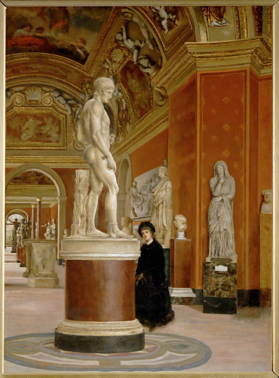 A Marsrotunda és a Mecénások terme a Louvre-ban ... alkotó: Alphonse Hirsch