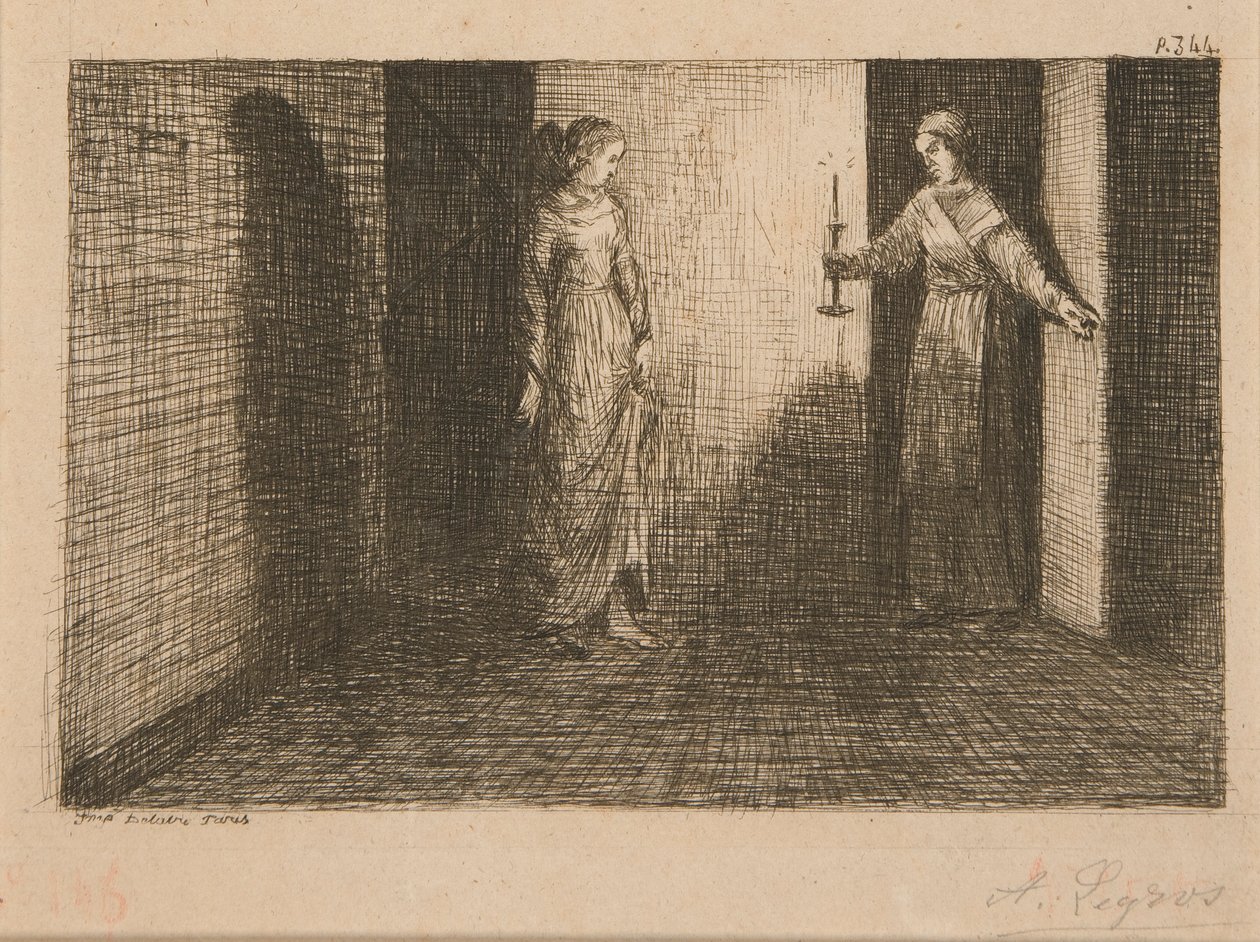 2 Illusztráció a Le Malheur d alkotó: Alphonse Legros
