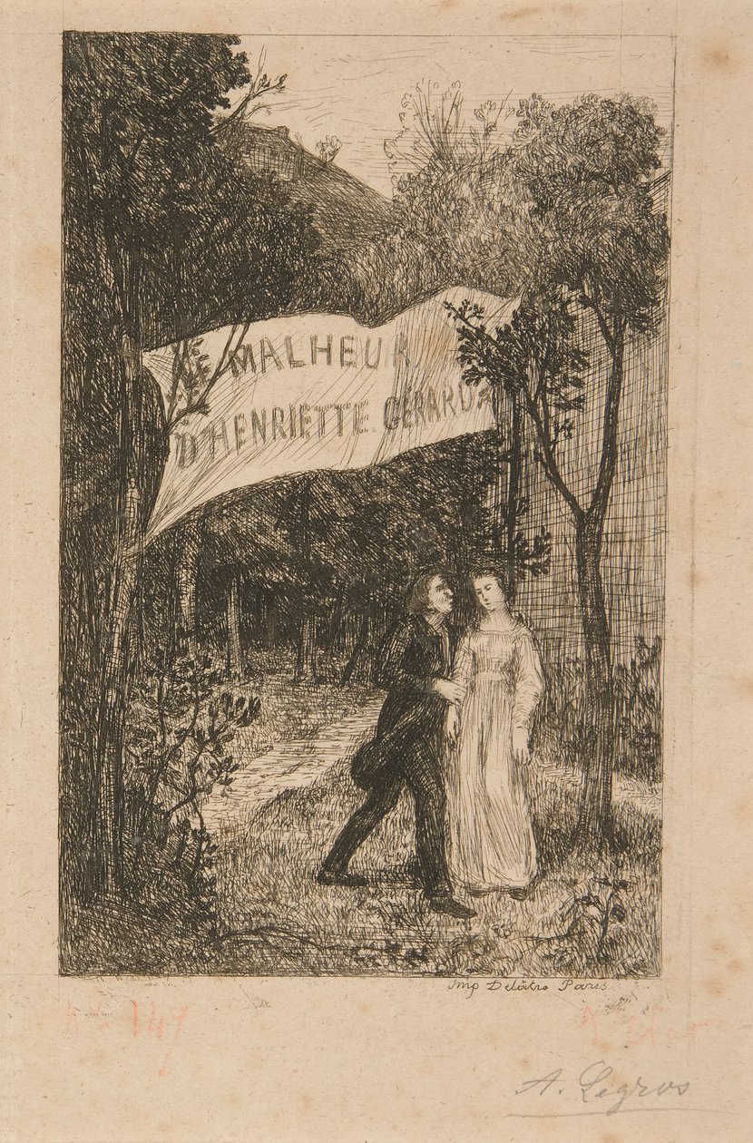 2 Illusztráció a Le Malheur d alkotó: Alphonse Legros