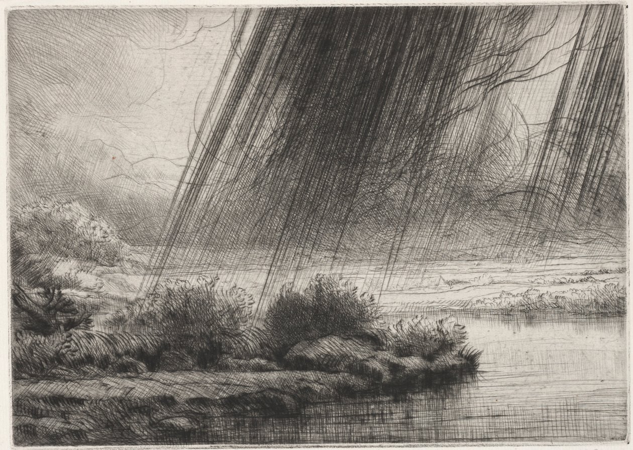 Egy vihar. alkotó: Alphonse Legros
