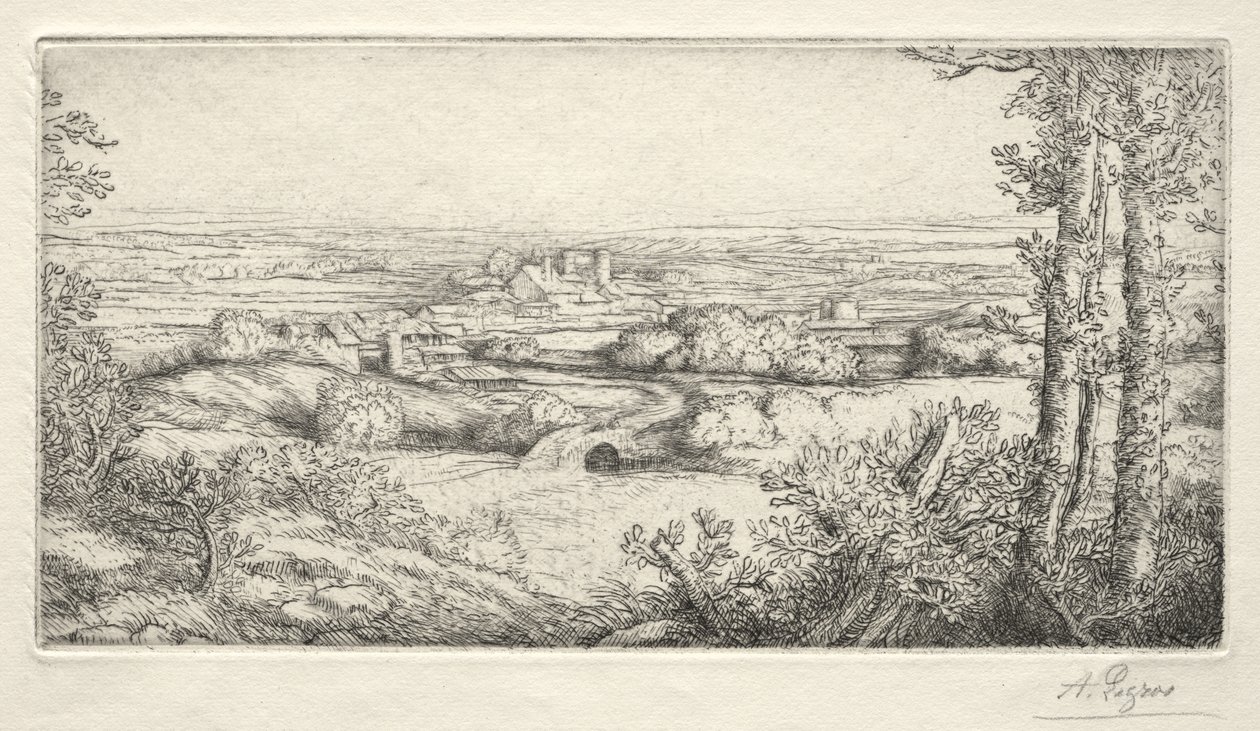 Egy völgy Burgundiában alkotó: Alphonse Legros
