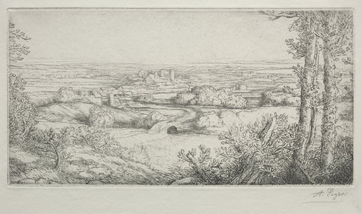 Egy völgy Burgundiában alkotó: Alphonse Legros