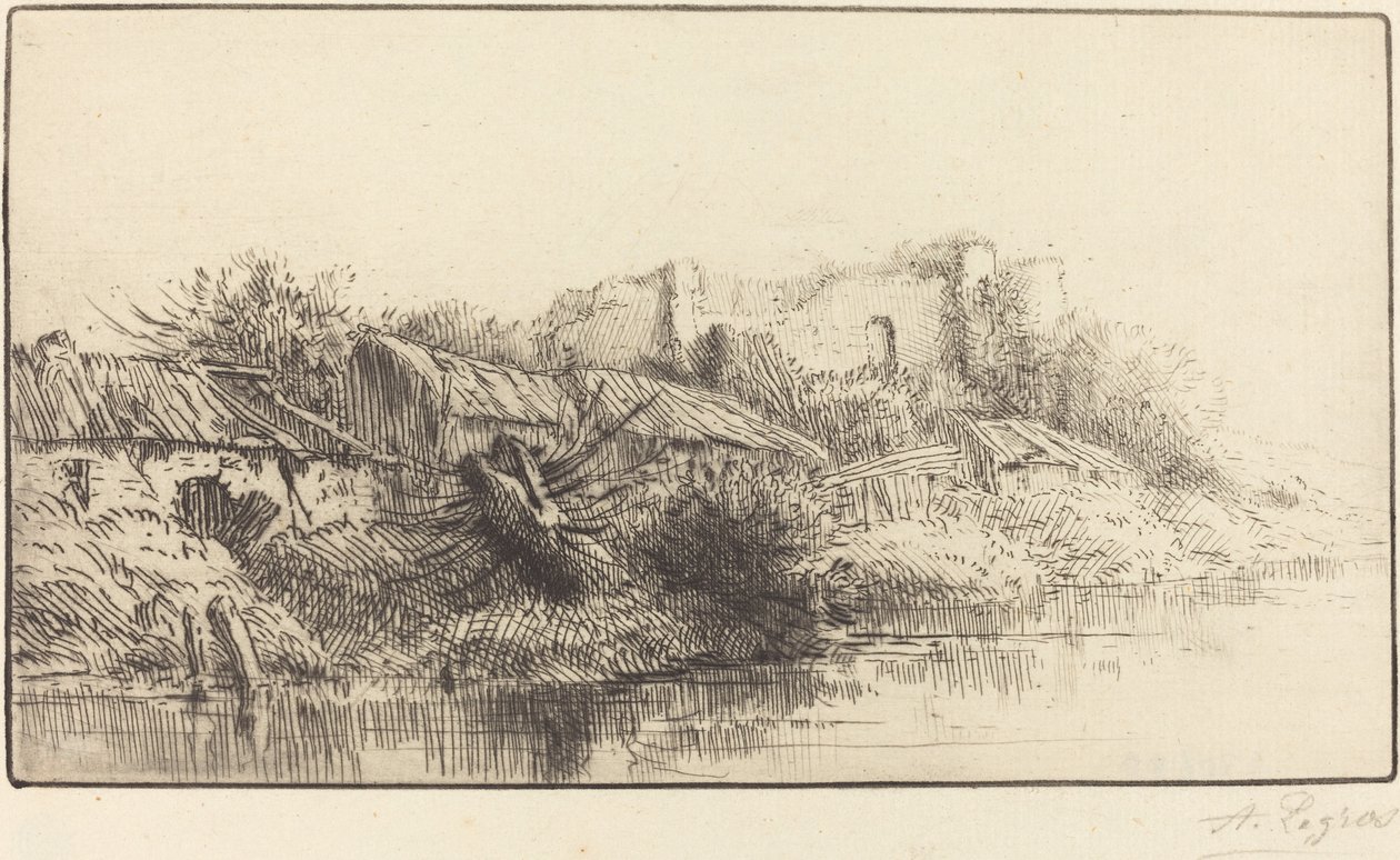 Elhagyott falu (Le village abondonne) alkotó: Alphonse Legros