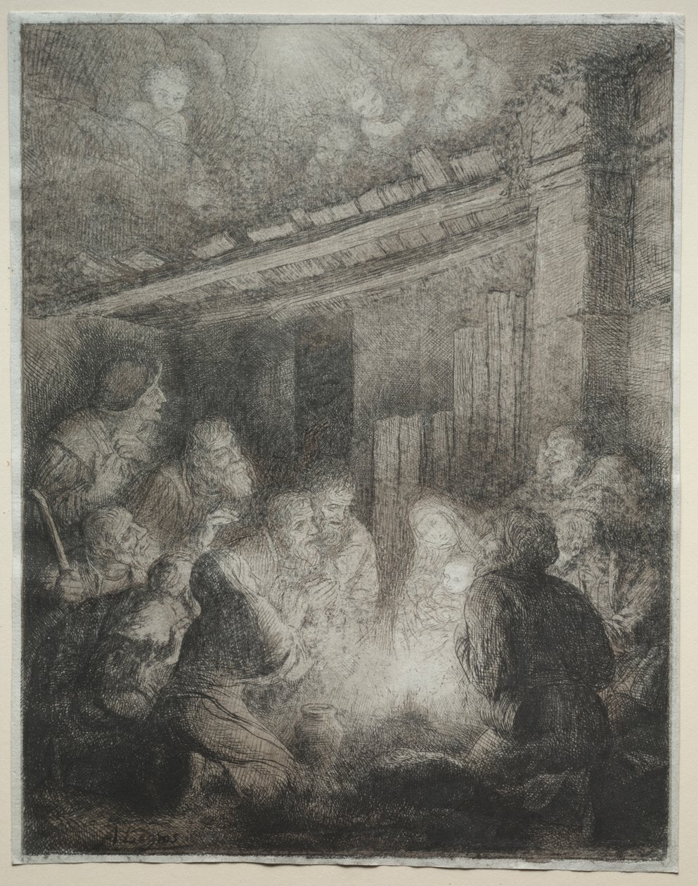 A Pásztorok imádata alkotó: Alphonse Legros