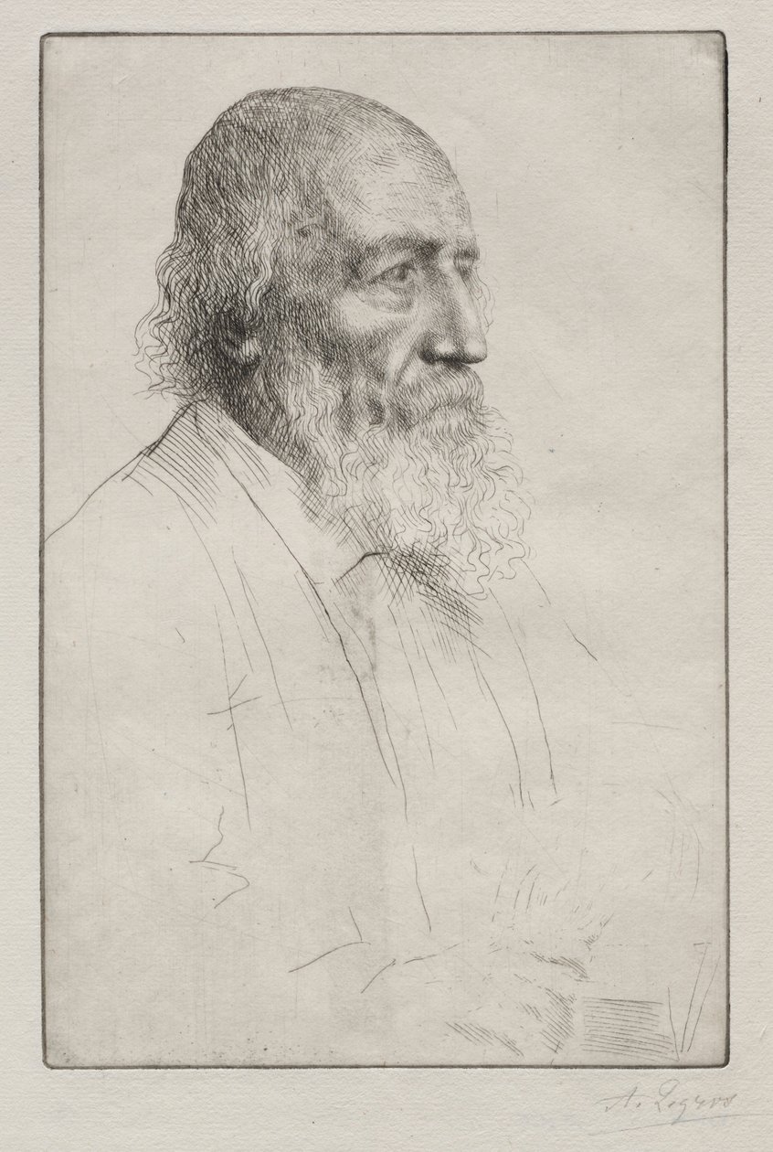 Alfred Lord Tennyson. alkotó: Alphonse Legros