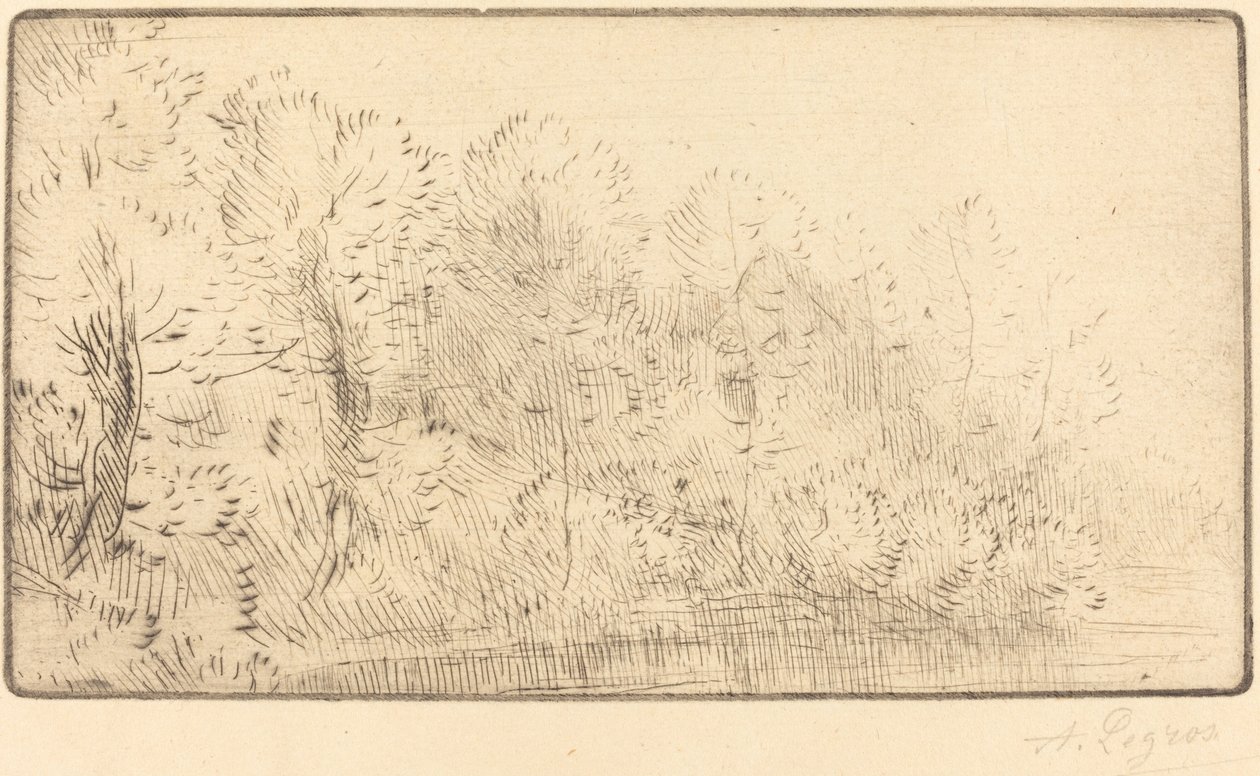A folyó mentén (Sur la riviere) alkotó: Alphonse Legros
