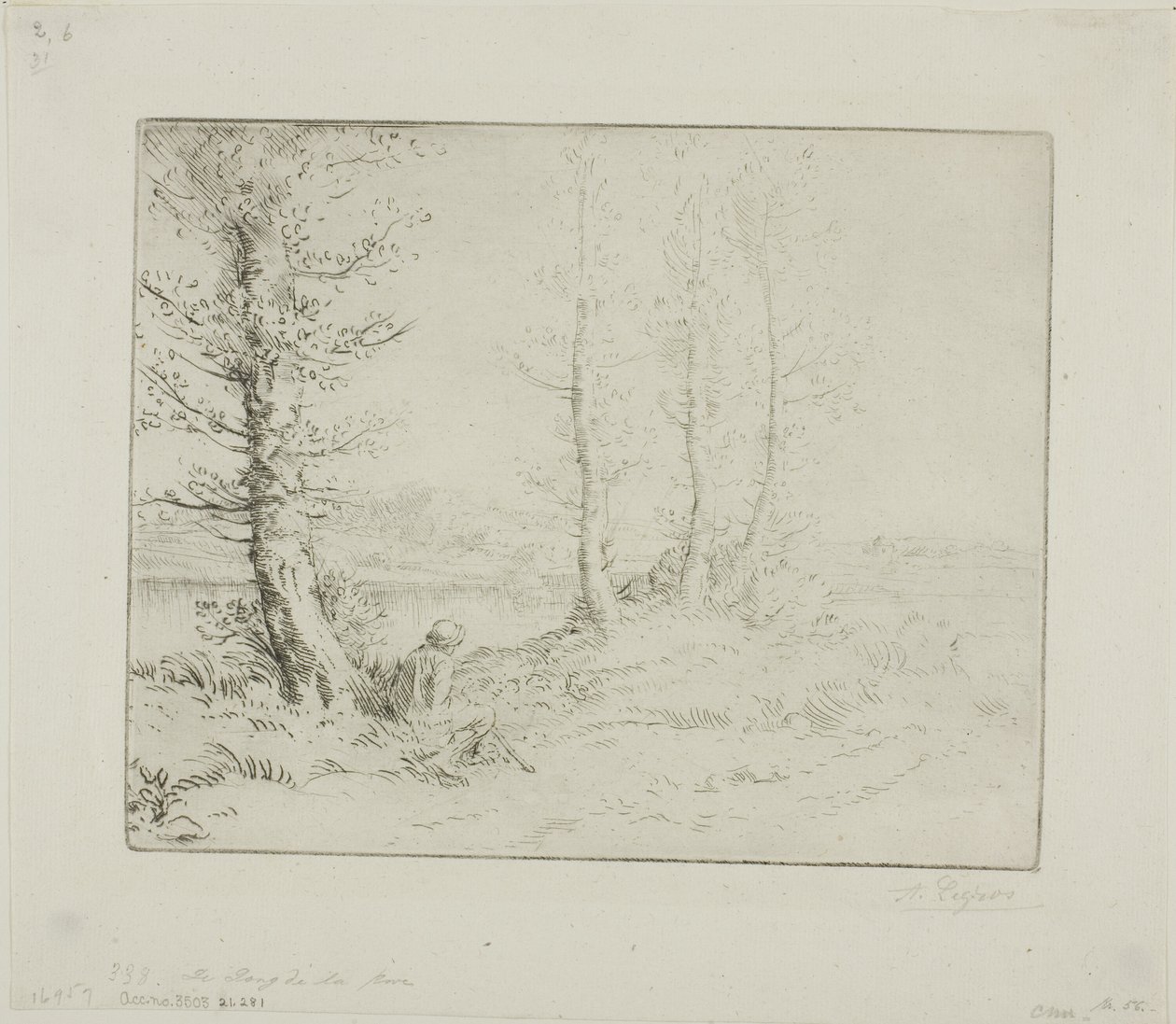 A Folyópart mentén alkotó: Alphonse Legros