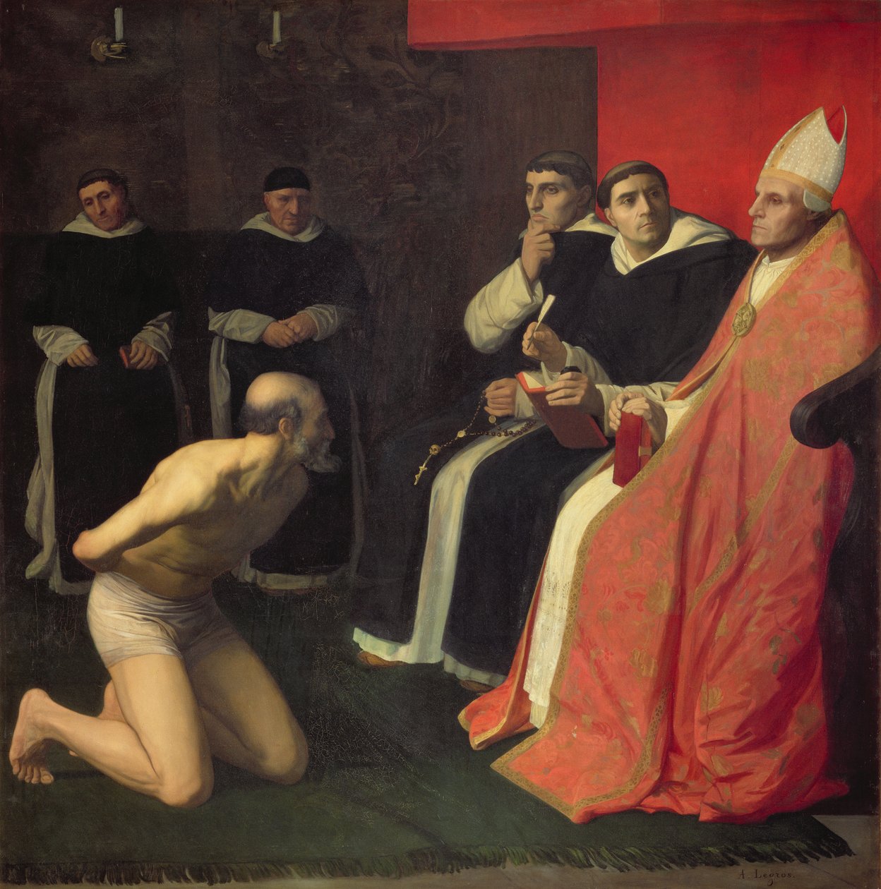 Egy tisztelt bűnbánó, 1868 körül alkotó: Alphonse Legros