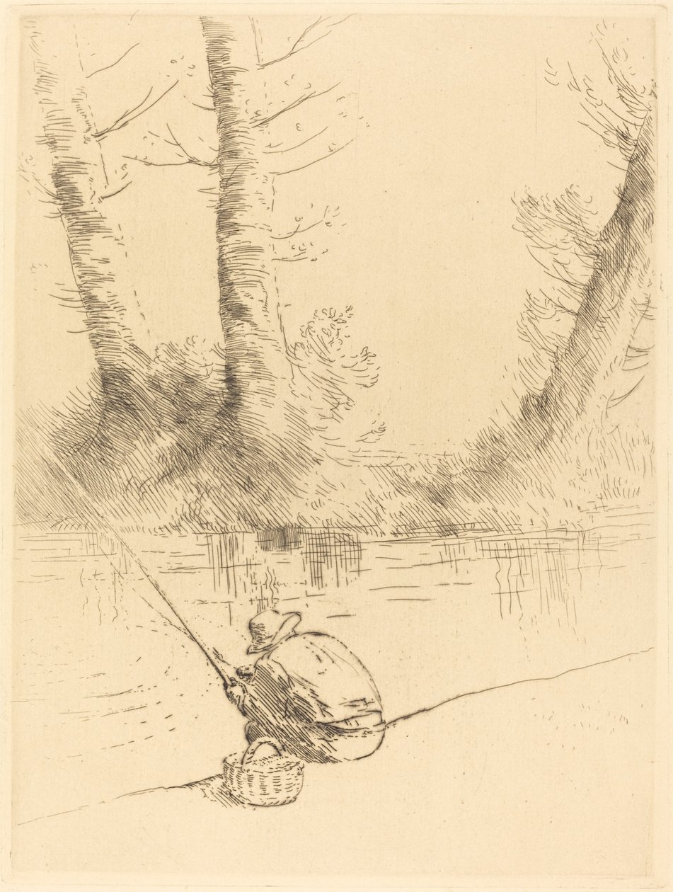 Horgász (horgász) alkotó: Alphonse Legros