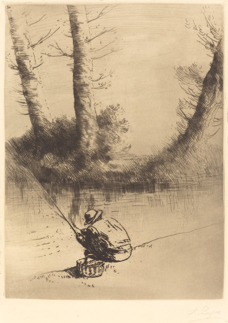 Horgász A horgász. alkotó: Alphonse Legros