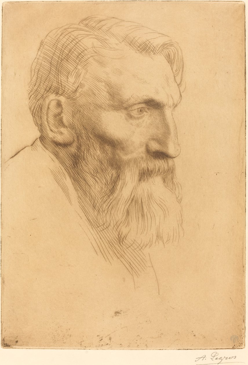 Auguste Rodin. alkotó: Alphonse Legros
