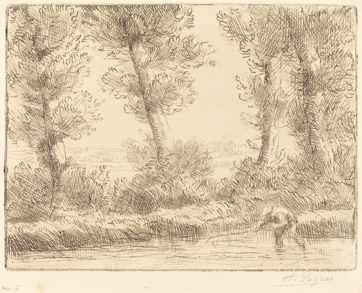 A Liane partjai (Les bords de la Liane) alkotó: Alphonse Legros