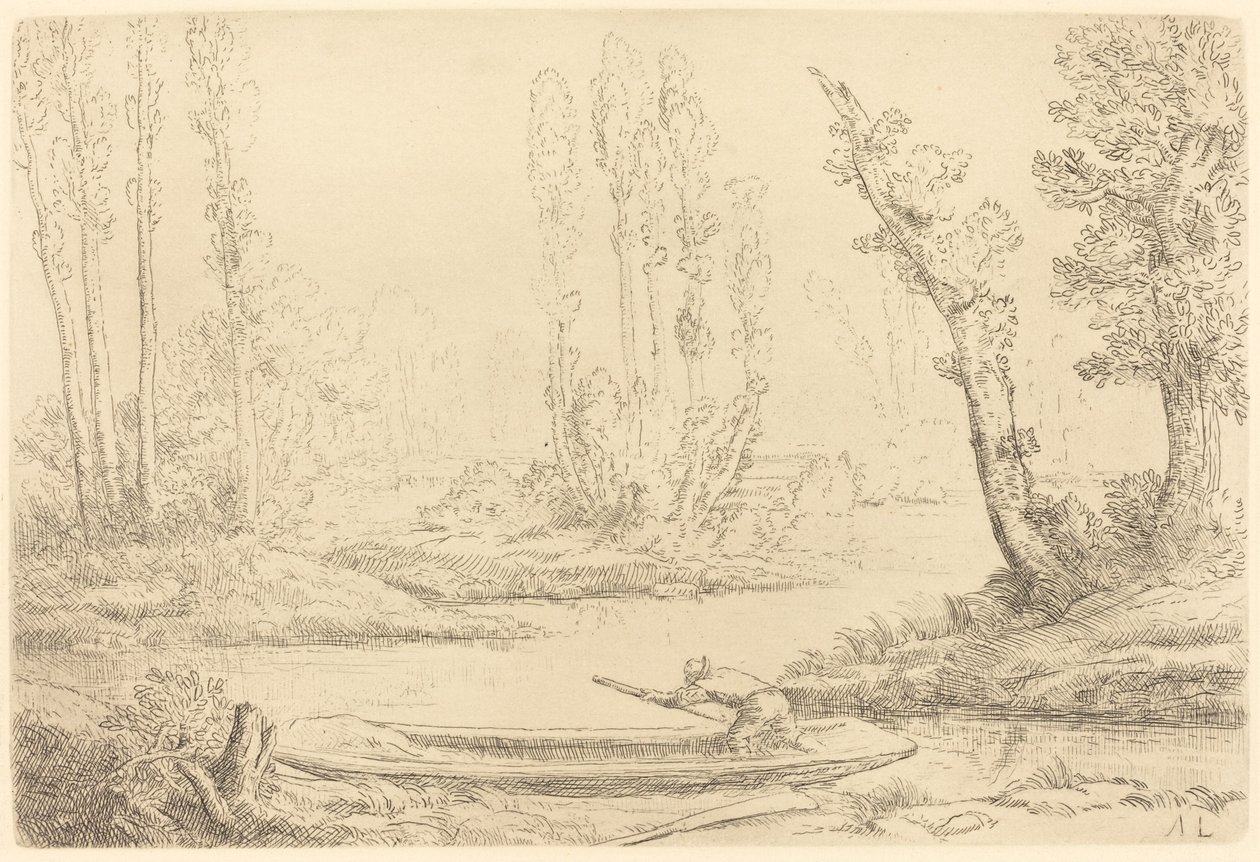 A Somme partjai Amiens közelében alkotó: Alphonse Legros