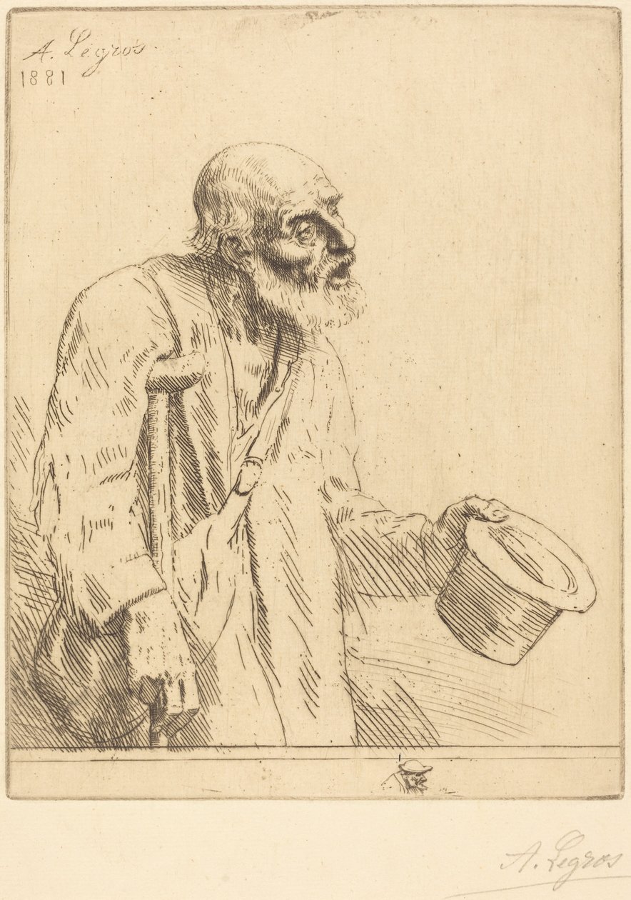 Beggar (A koldus) alkotó: Alphonse Legros