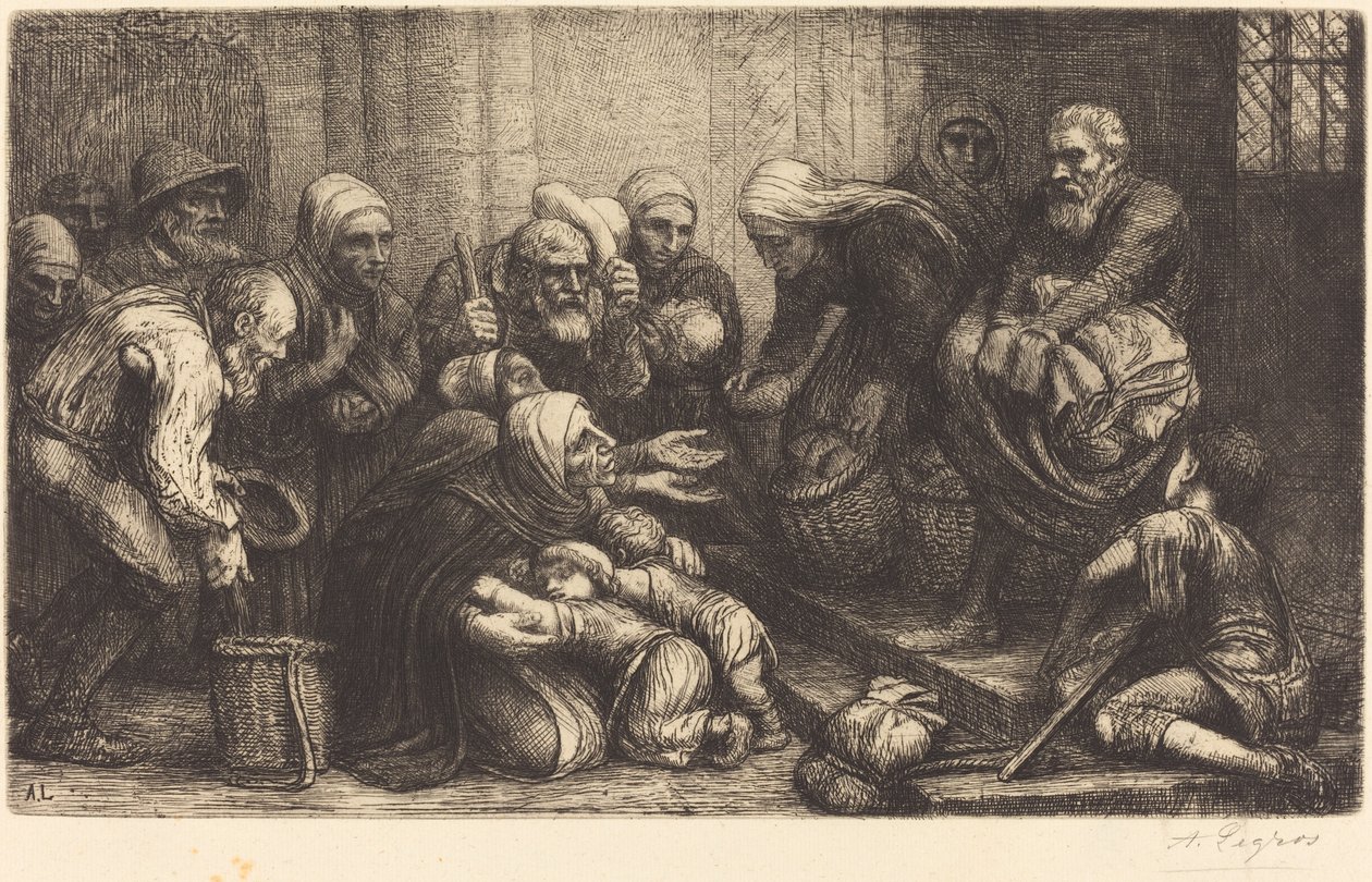 Brüsszel koldusai alkotó: Alphonse Legros